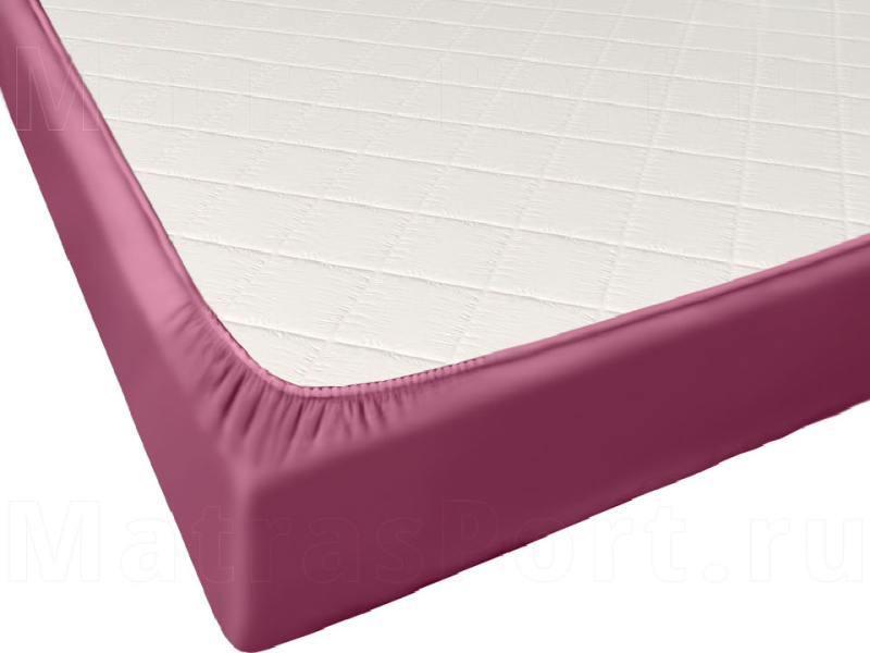 Простыня на резинке Promtex Plum