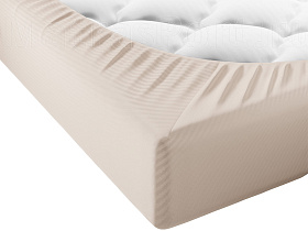 Простыня на резинке Promtex Crystal Beige